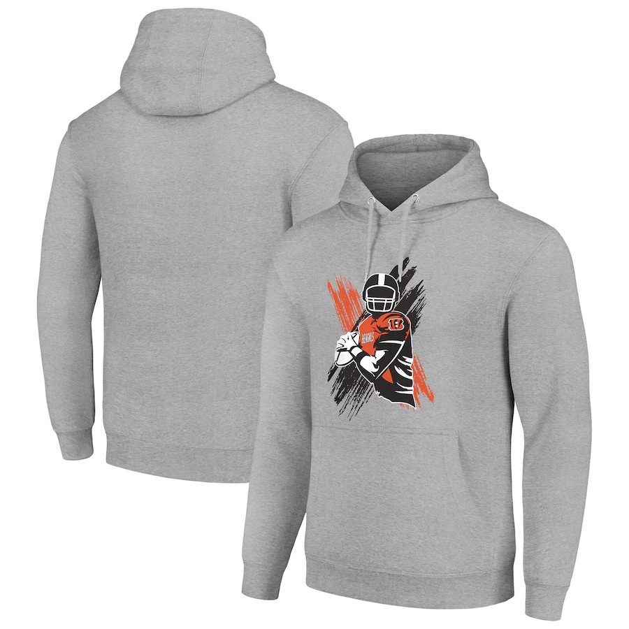 Men cincinnati bengals grey NFL 2024 hoodie